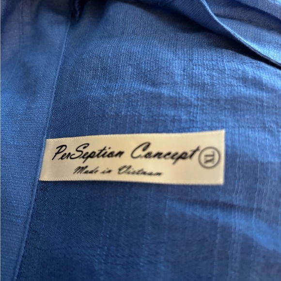 PerSeption Concept Blue Button-Down Shirt | XL | NWT - Picture 7 of 7